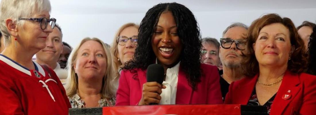 Tatiana Auguste, une des trois députées libérales élues lors des élections partielles récentes. (Photo tirée de X.)