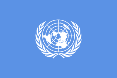 Drapeau des Nations Unies.