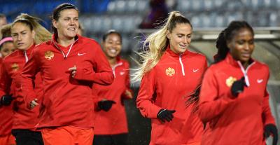 Joueuses de l’équipe nationale féminine du Canada. (Martin Bazyl/Soccer Canada) Joueuses de l’équipe nationale féminine du Canada. (Martin Bazyl/Soccer Canada)