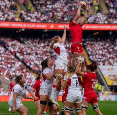 Le Canada a affronté l’Angleterre lors de la finale de la Coupe du monde féminine de rugby. (Photo tirée de Facebook.) Le Canada a affronté l’Angleterre lors de la finale de la Coupe du monde féminine de rugby. (Photo tirée de Facebook.)
