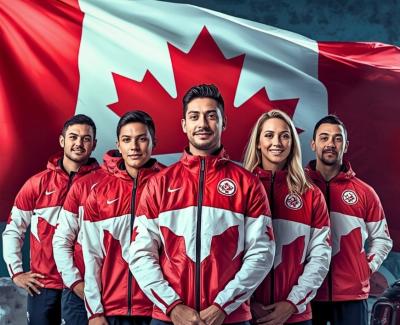 Les membres de l’équipe canadienne de bobsleigh se préparent à prendre part aux Jeux olympiques d’hiver. (Photo tirée de Facebook.)