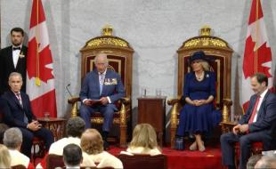 Le roi Charles III ouvre le Parlement en prononçant le discours du Trône. (Photo via X.)