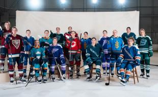 Des joueuses de la LPHF (Photo tirée de la page Facebook de la LPHF.)